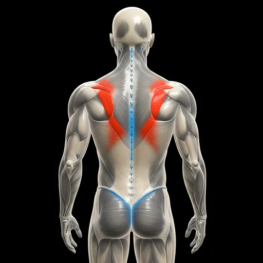Muscle diagram: Back