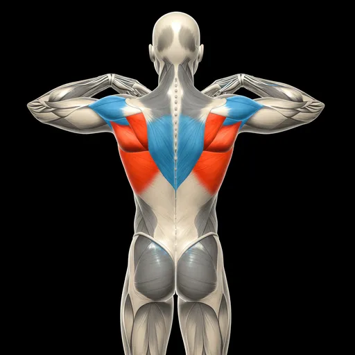 Muskeldiagramm: Latissimus